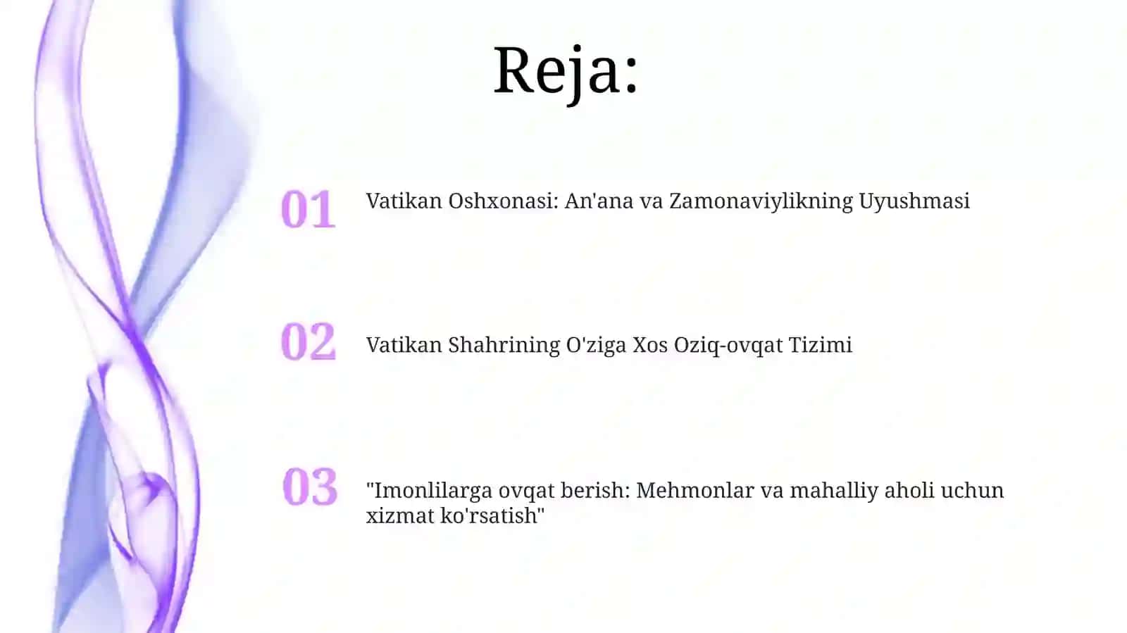 Vatikan Oshxonasi: An'ana va Zamonaviylikning Uyushmasi 2
