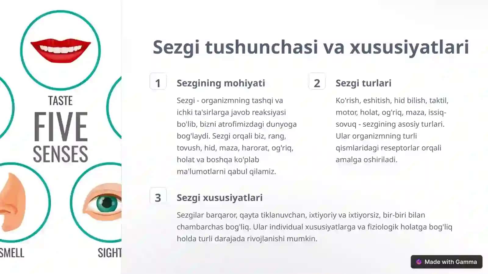 Sezgi va idrokning psixologik mohiyati 2