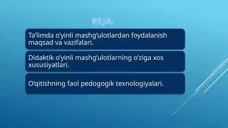 Metodik fanlarni o'qitish texnologiyasi 2