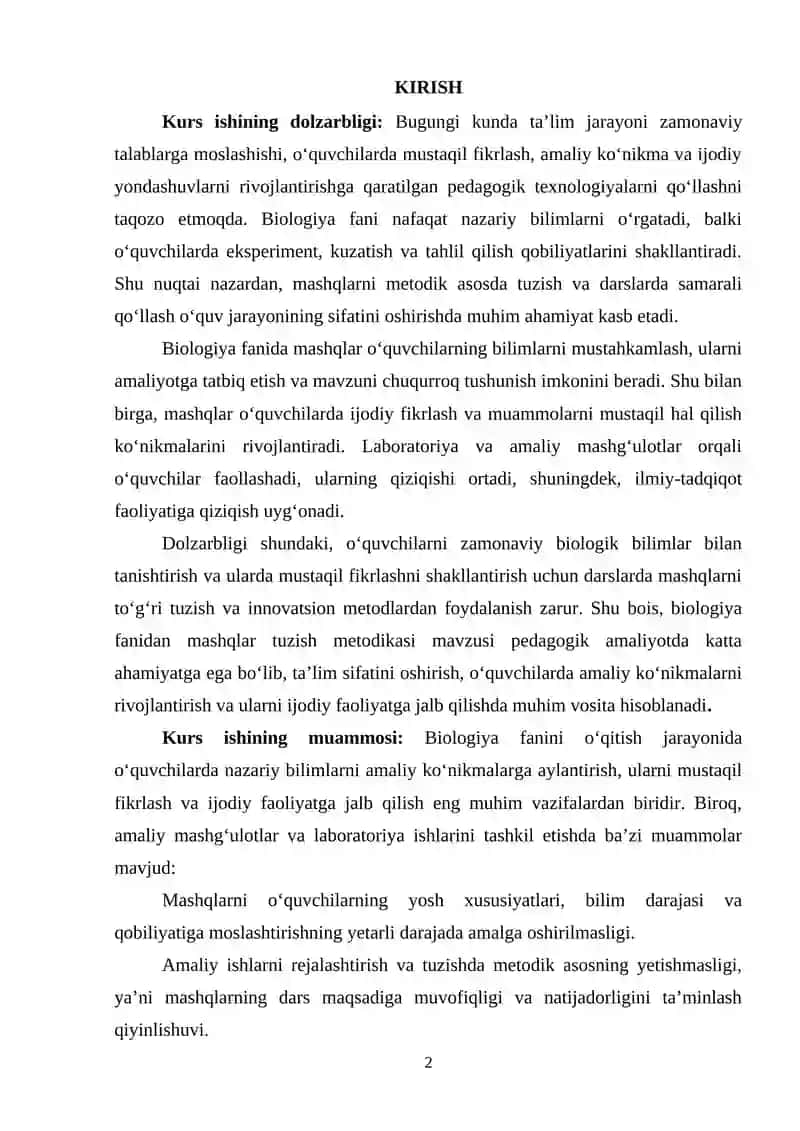 Mashqlar tuzish metodikasi 2