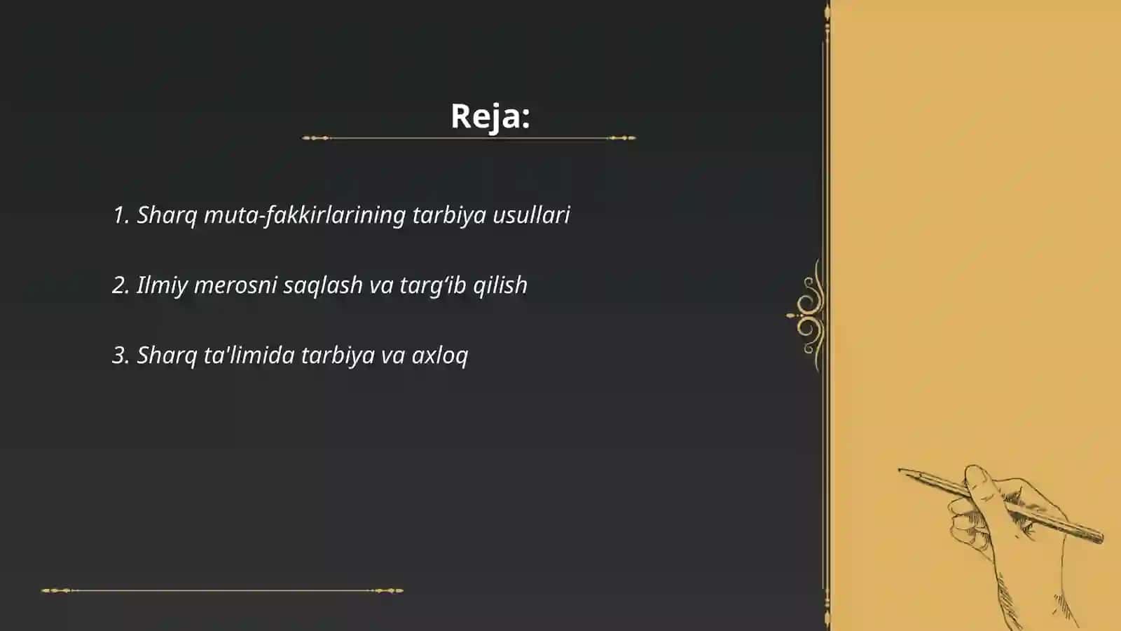 Sharq muta-fakkirlari ta’lim metodlari haqida 2