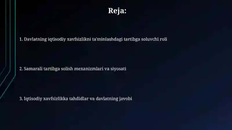 Pul-kredit siyosati va iqtisodiy xavfsizlik 2