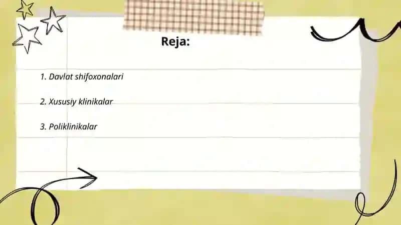 Davolash muassasa turlar 2