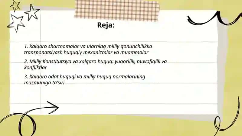 Milliy huquq normalarining mazmuni va qo'llanilishiga halqaro huquq normalarining ta'siri 2