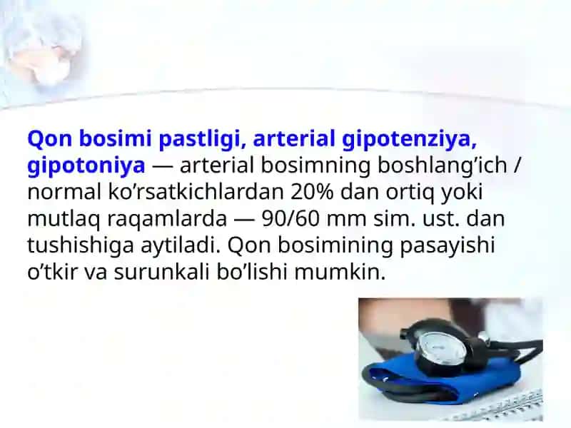 Gipertoniya va gipotoniya haqida tushuncha 2
