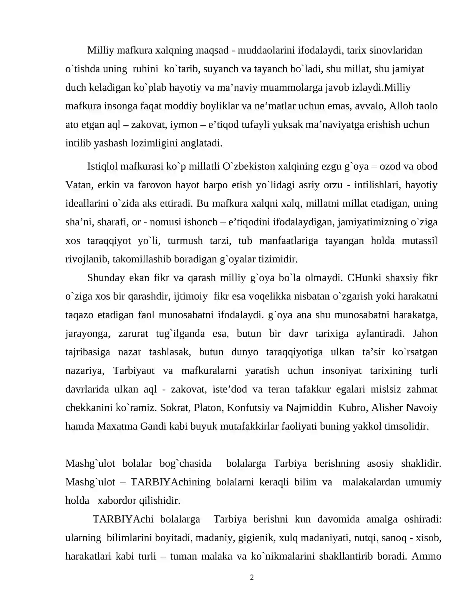 Bolalarni maktabga tayyorlashda mashg`ulotning ahamiyati 2