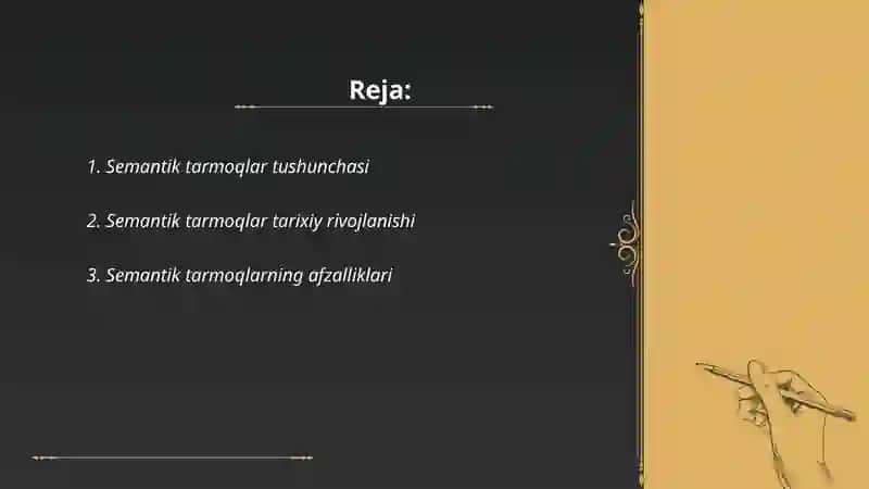 Semantik tarmoqlar 2