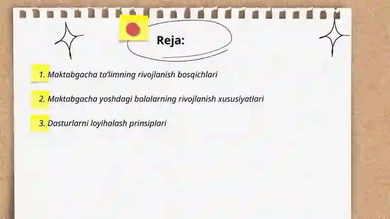 Maktabgacha taʼlimda taʼlim dasturlarini ishlab chiqish 2