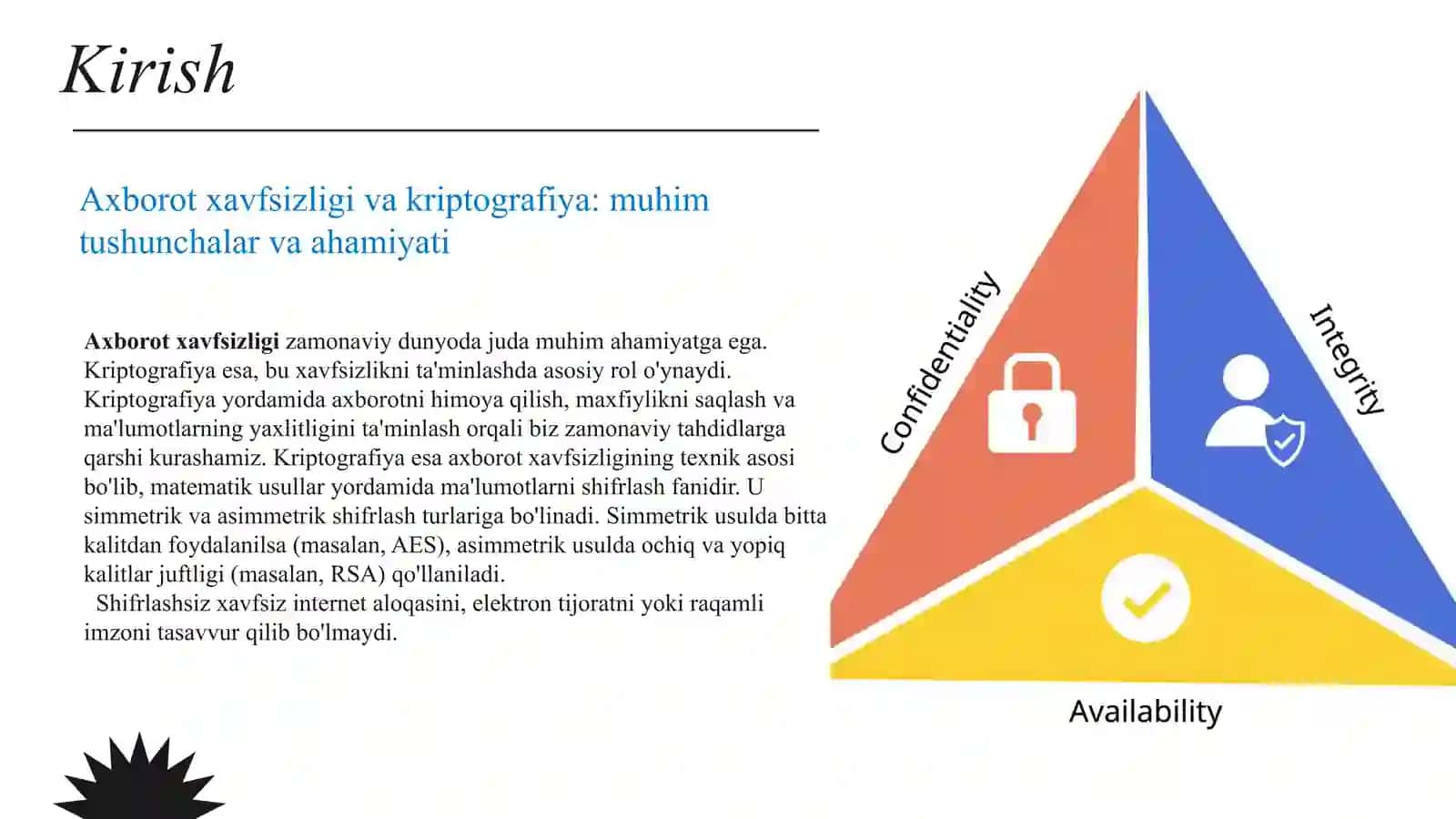 Axborot xavfsizligi va kriptografiya: muhim tushunchalar va ahamiyati 2