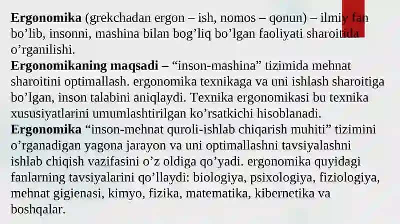 Faoliyat xavfsizligini ta’minlashning ergonomik va psixologik asoslari 2