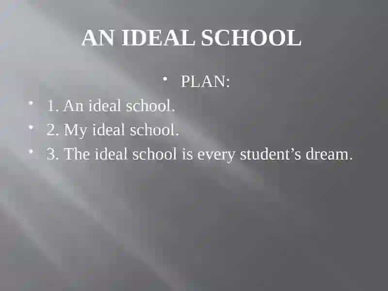 "Ideal in school" 2