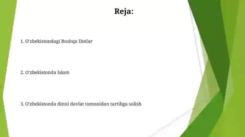 Oʻzbekistonda faoliyat yurutuvchi diniy tashkilotlar 2