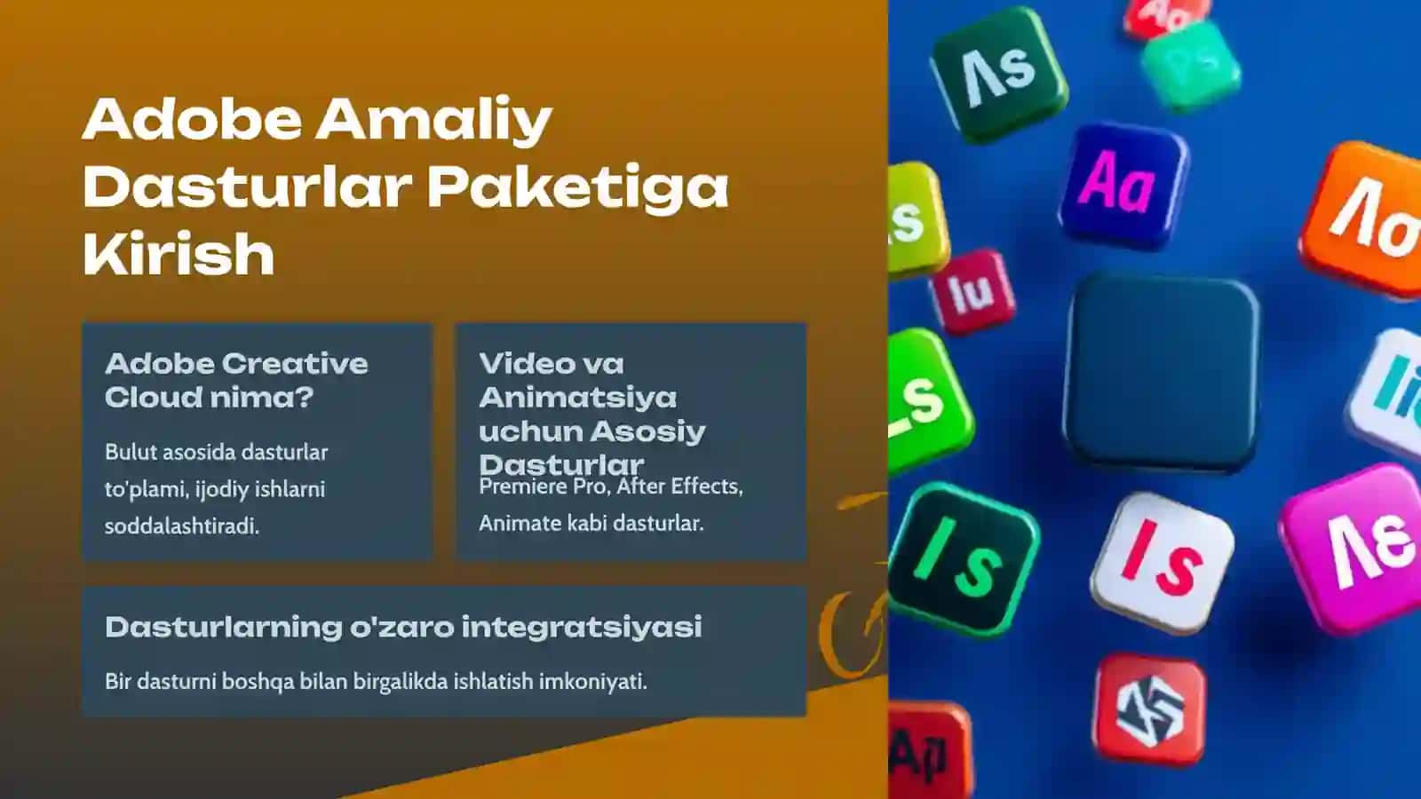 Video va Animatsiya uchun Adobe Dasturlari 2