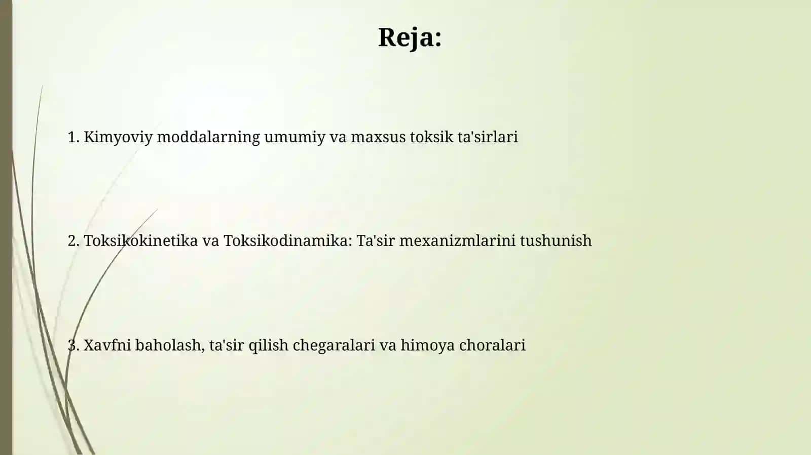 Kimyoviy moddalarning umumiy va maxsus toksik ta'sirlari 2