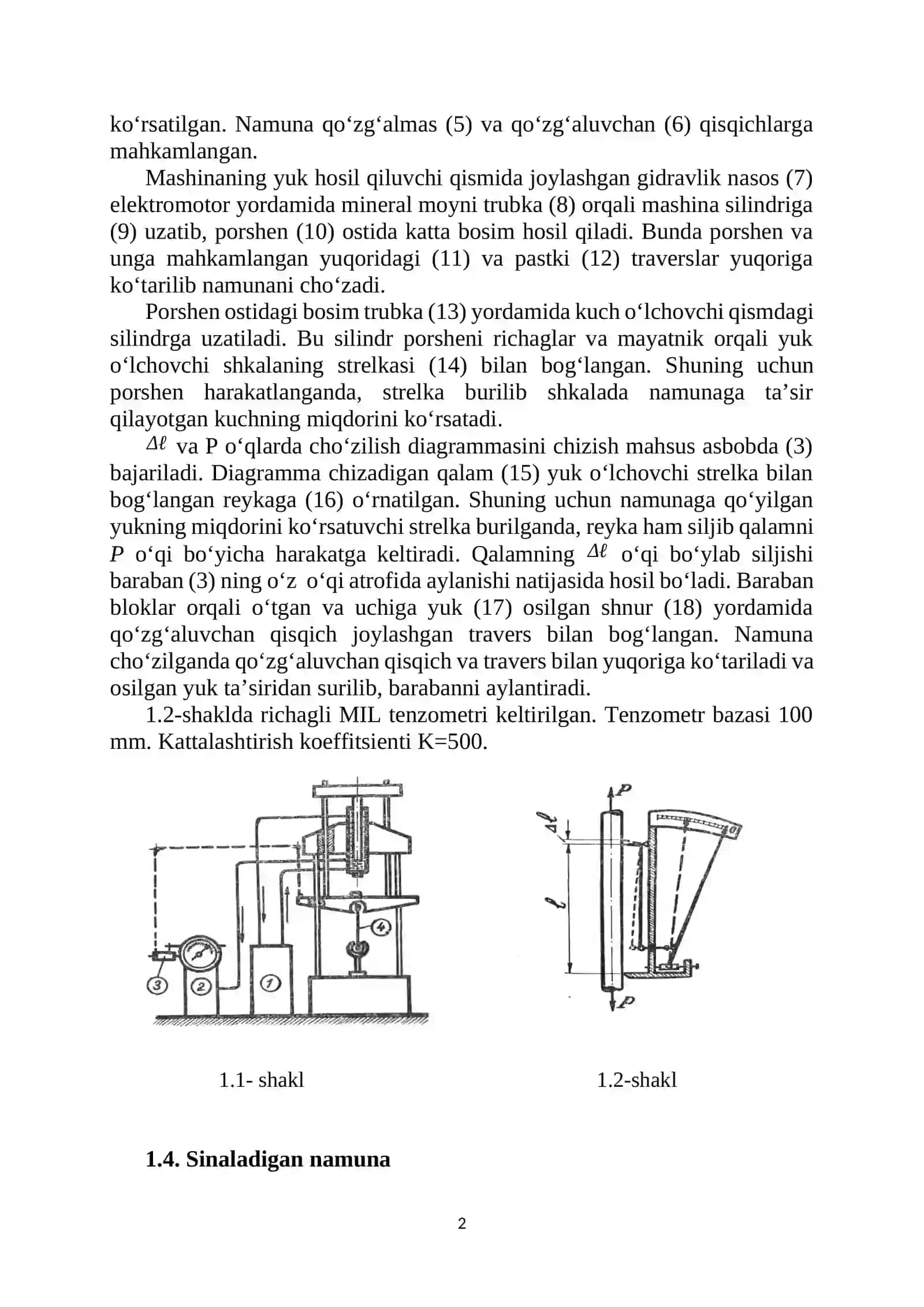 Po‘lat elastiklik modulini aniqlash laboratoriya ishi 2