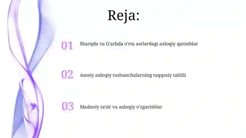 O'rtaasrlardasharqvag'arbdagiaxloqiyqarashlar 2
