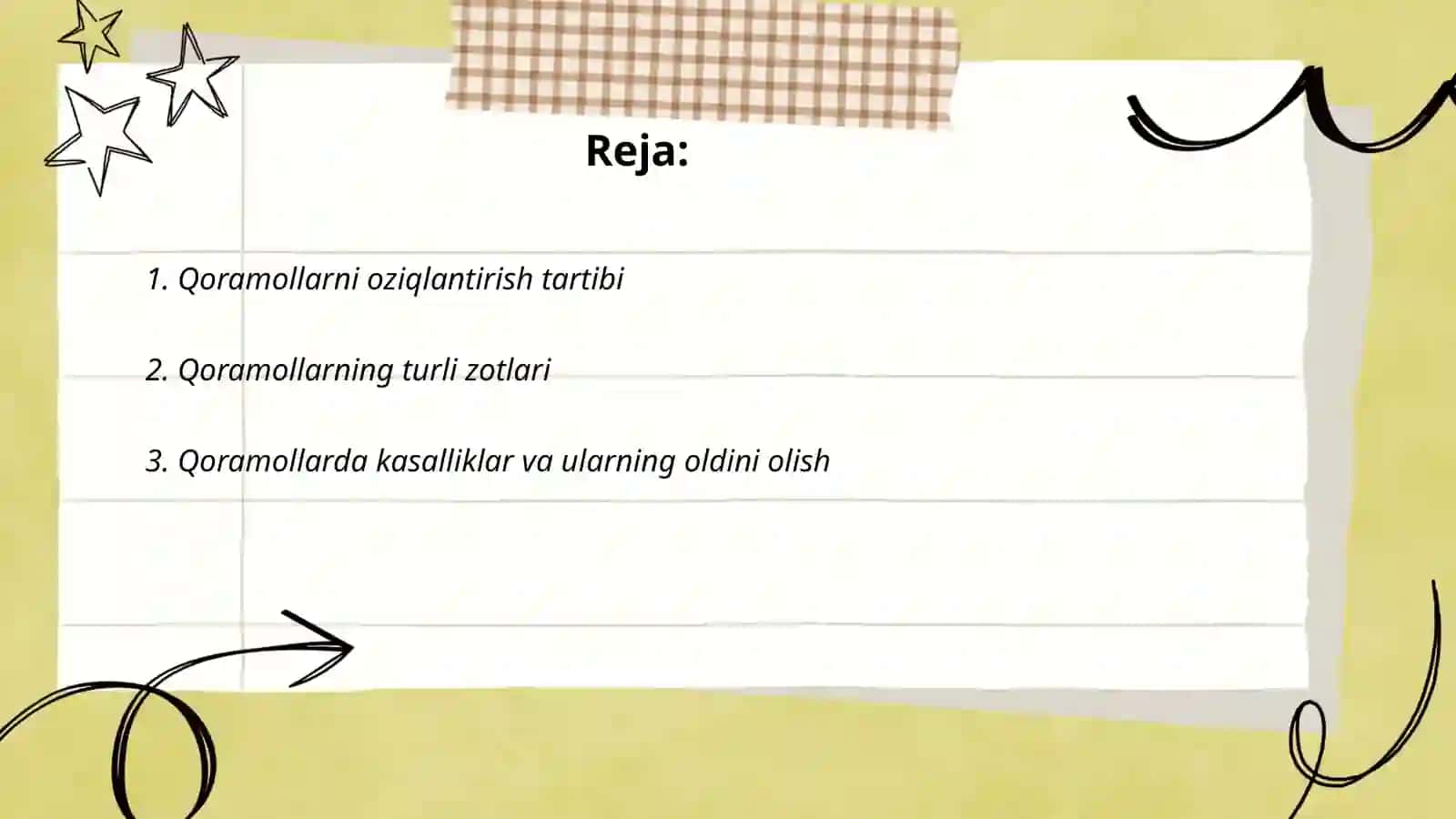 Qoramollar haqida malumot 2