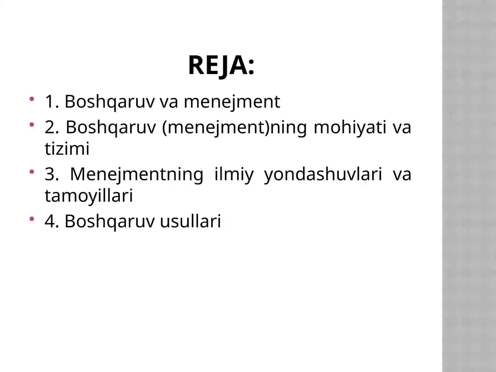 Menejmentning nazariy asoslari 2