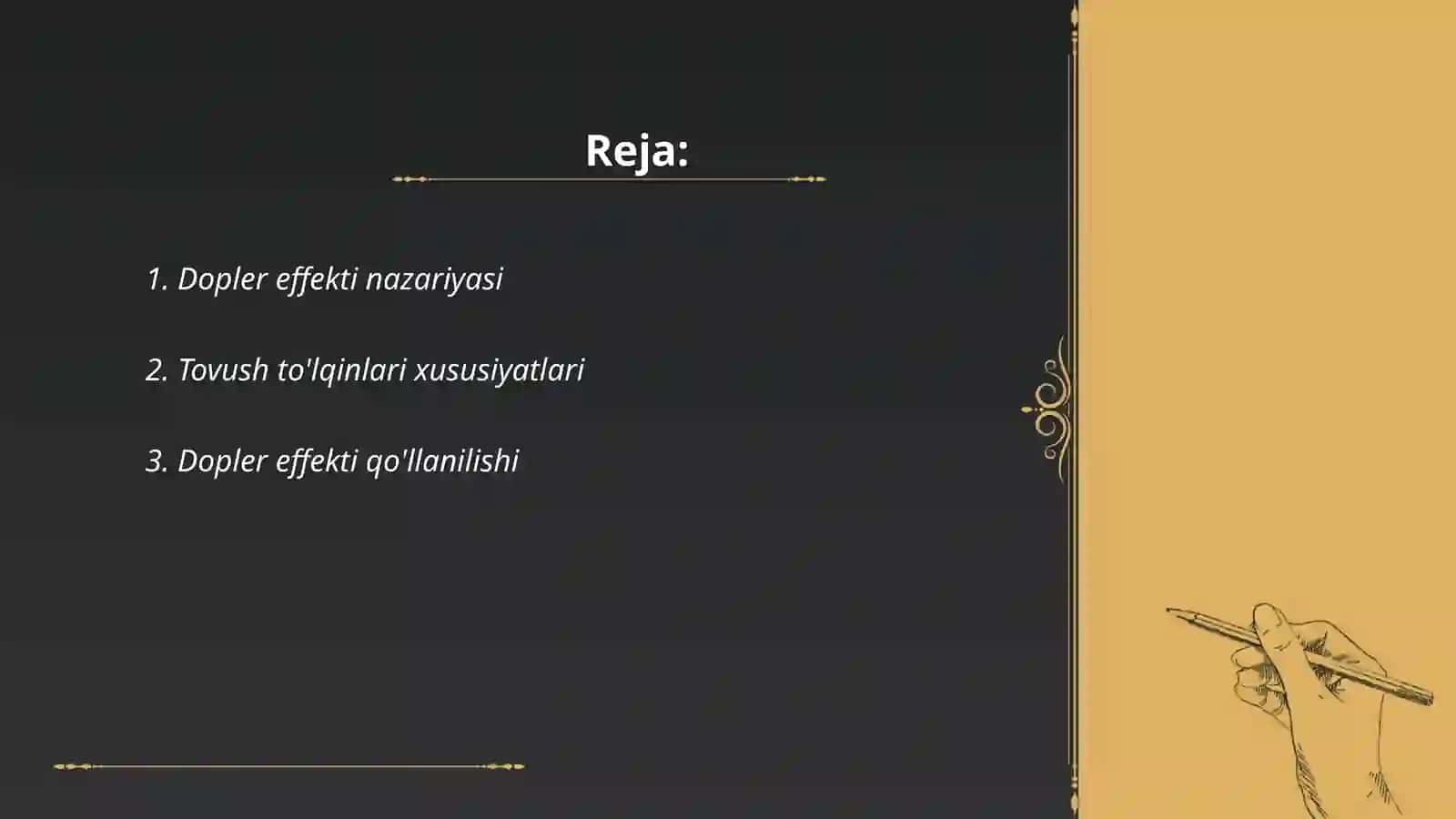 Tovush to'lqinlari uchun Dopler effekti. Ultratovush va infratovush 2