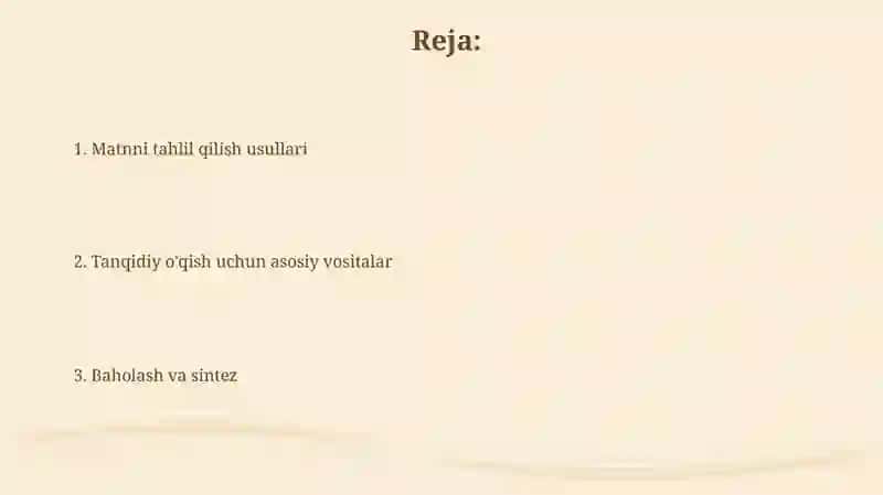 Tanqidiy oʻqishni samarali yoʻlga qoyish vositalari 2
