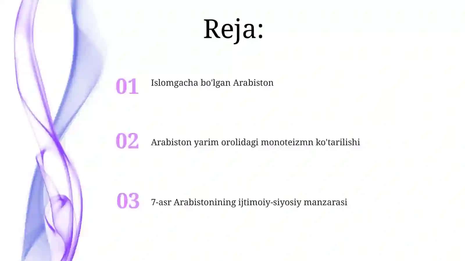 Islomdinining paydo bo'lishidagi ijtimoiy-siyosiy va madaniy sharoitlar 2