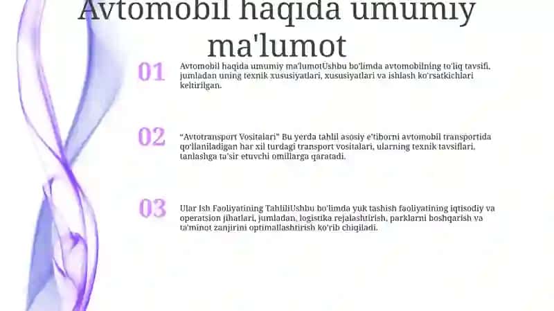 Avtotransport Vositalari Va Ular Ish Faoliyatining Tahlili 2