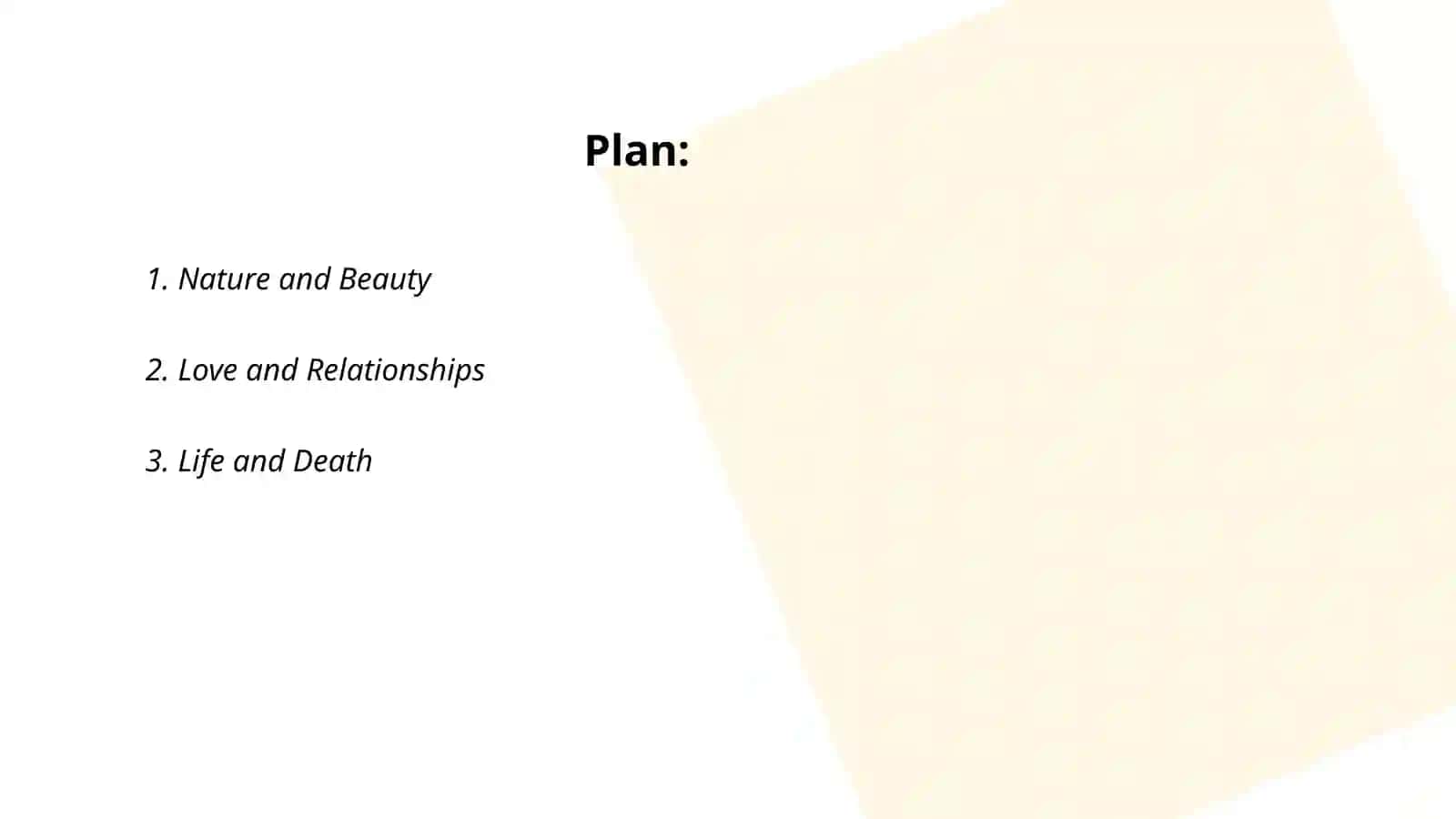 Nature and Beauty in Poems 2