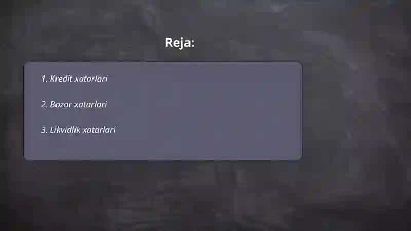 Bank xavfsizligiga ta'sir qiluvchi xatar shakllari 2