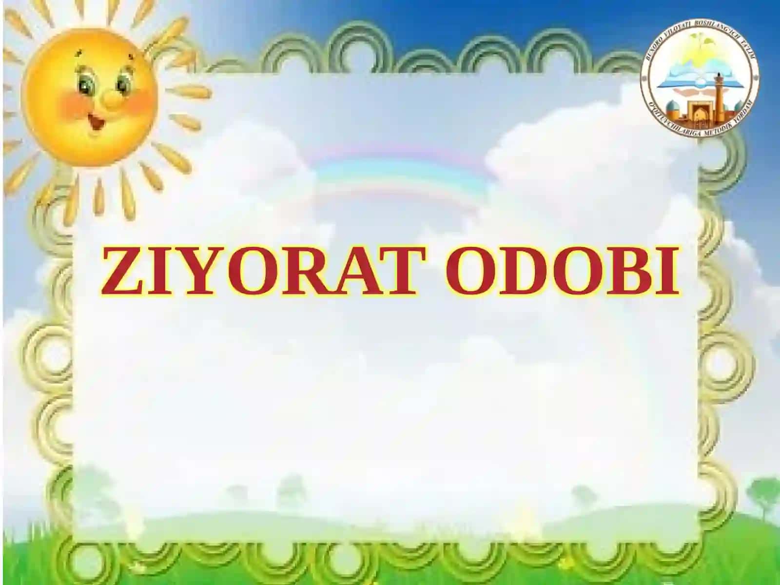 3-sinf Tarbiya fanidan Ziyorat odobi dars taqdimoti 2