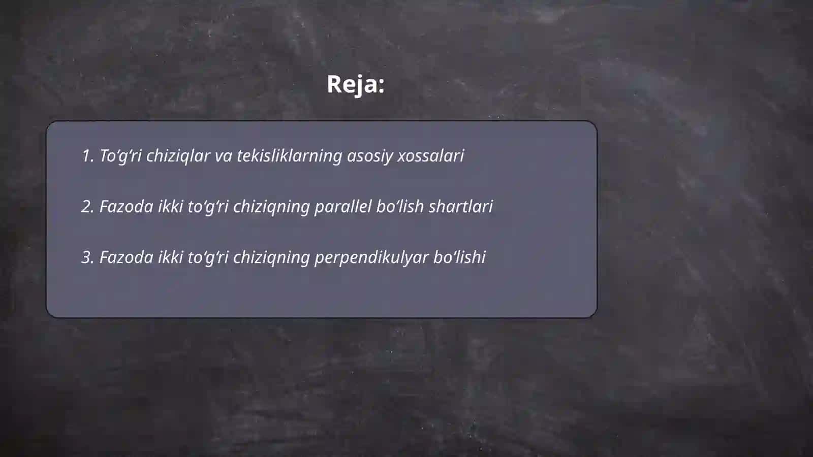 Fazodatõğri chiziq va teksliklarni parallel va perpindikulyarligini o'qitish metodikasi 2