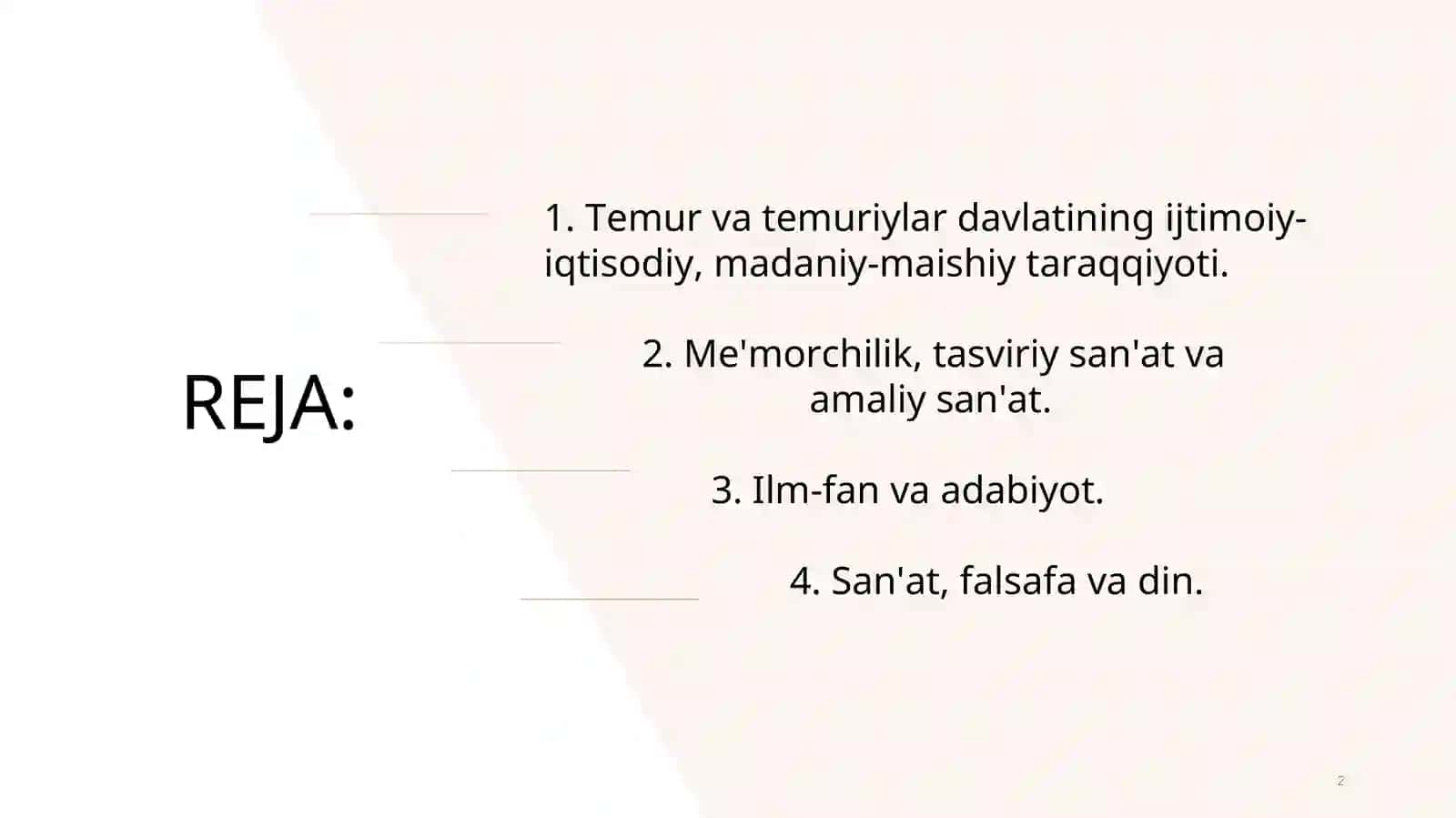 AMUR TEMUR VA TEMURIYLAR DAVRIDA MADANIY XAYOT 2