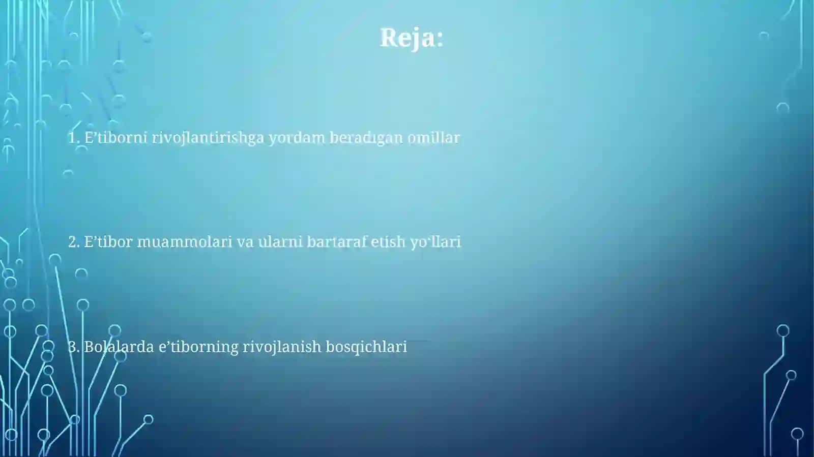 Bolalarda diqqatni rivojlanishi 2