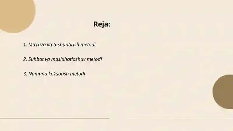 Tarbiyaning umumiy metodlari 2