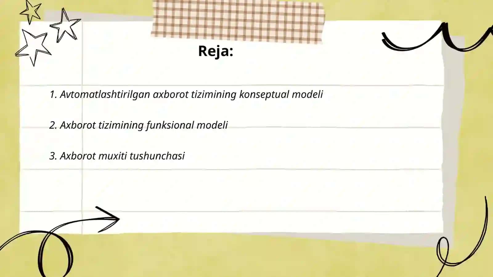 Avtomatlashtirilgan axborot tizimi 2