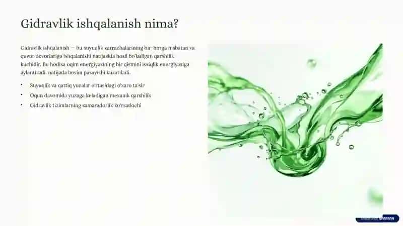 Gidravlik ishqalanish koeffitsiyentini aniqlashning nazariy asoslari 2
