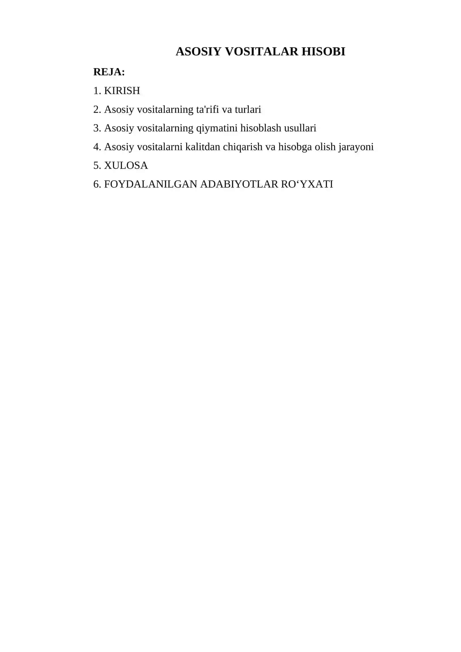 ASOSIY VOSITALAR HISOBI 2