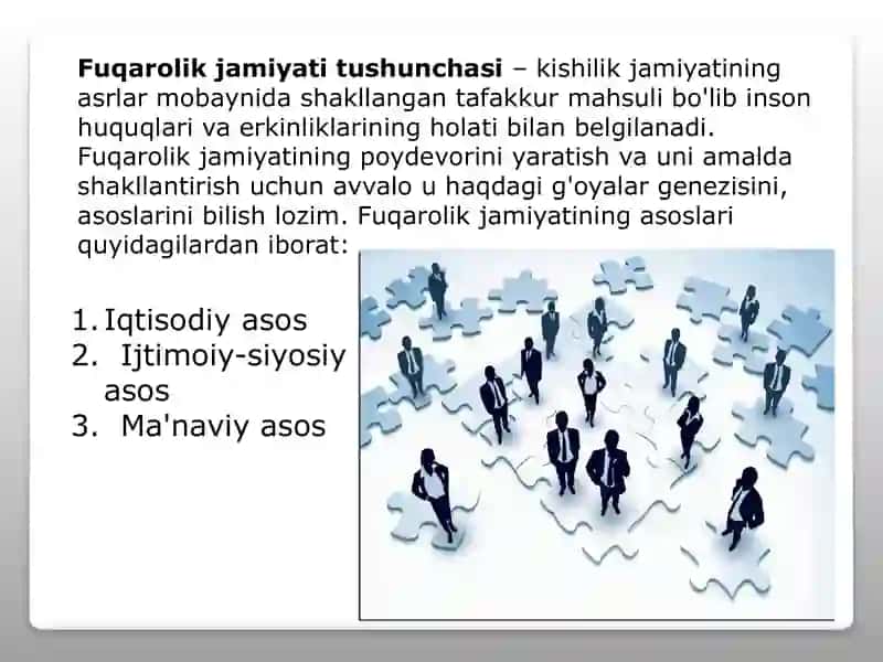 Yangi tahrirdagi O’zbekiston Respublikasi Konstitutsiyasida Fuqarolik jamiyati institutlari faoliyatining kafolatlanishi 2