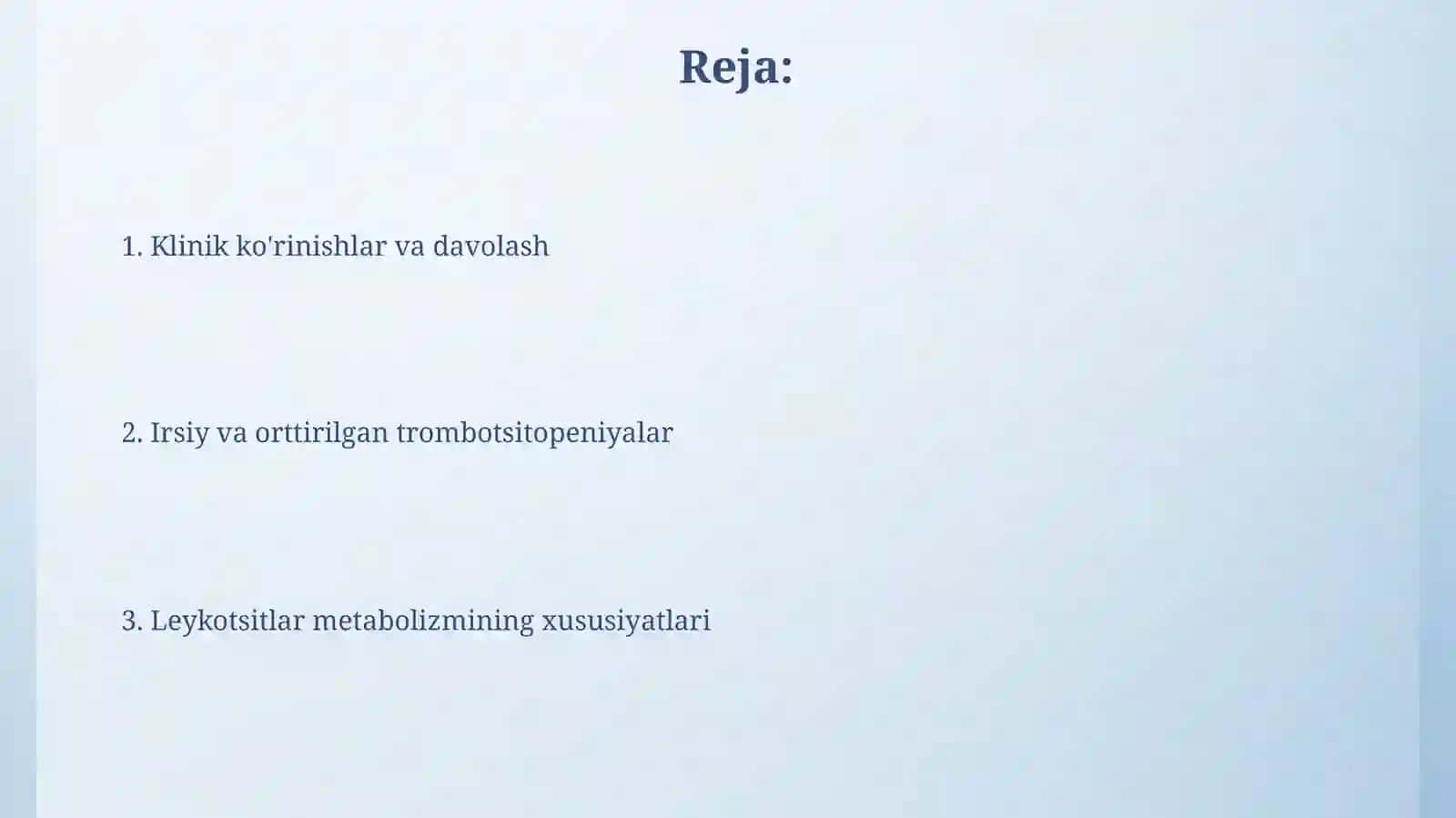 Leykositlar metabolizmi xususiyatlari 2