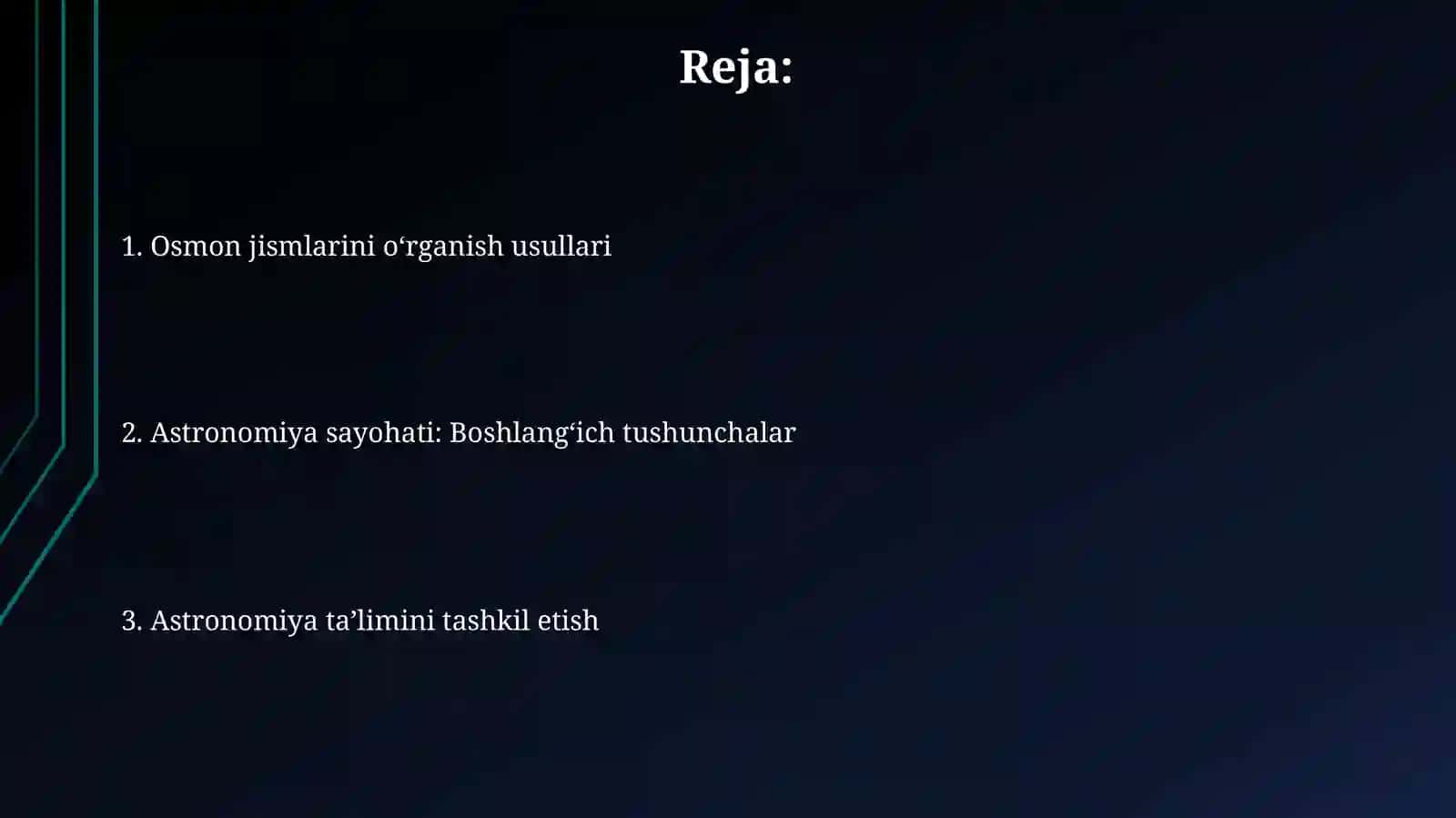Astronomiya bôylab sayohat 2