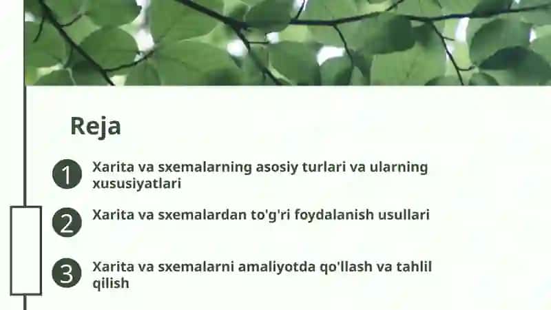 Xarita va Sxemalardan Foydalanish Metodikasi 2