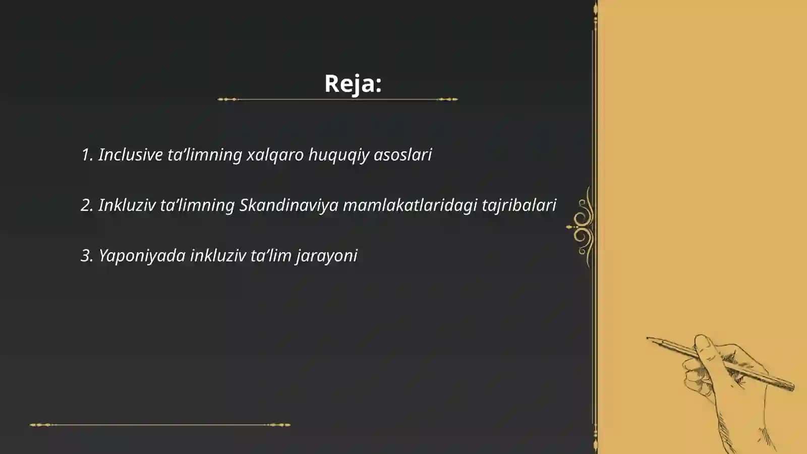 Inkluziv taʼlimning xalqaro huquqiy asoslari 2