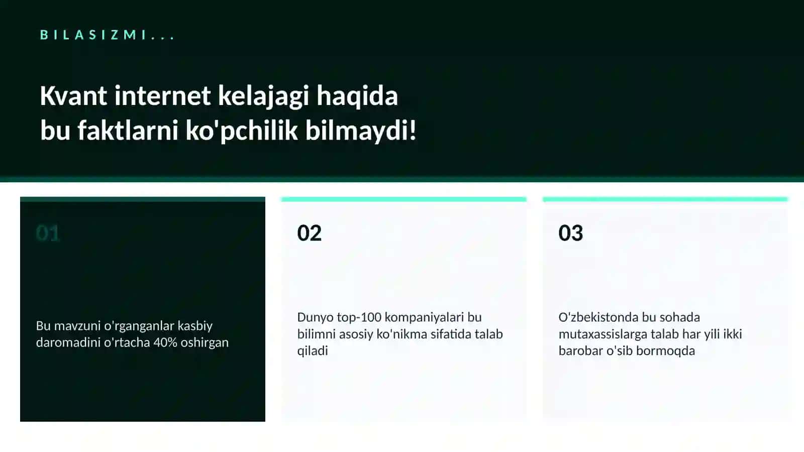 Kvant internet kelajagi 2