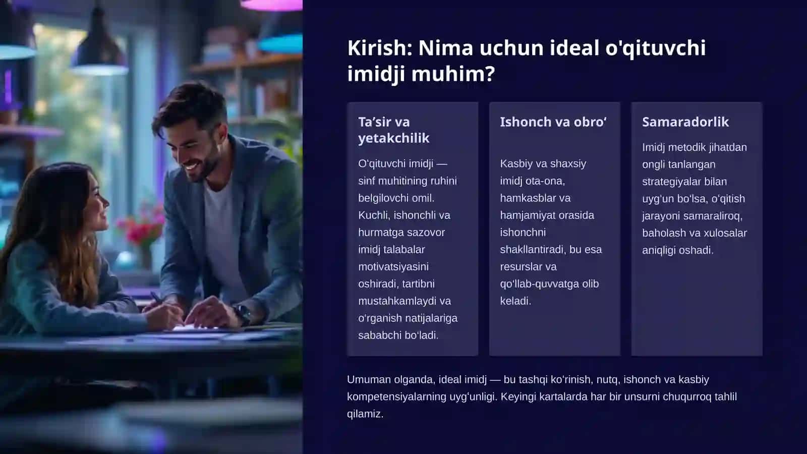 Ideal o'qituvchi imidji 2