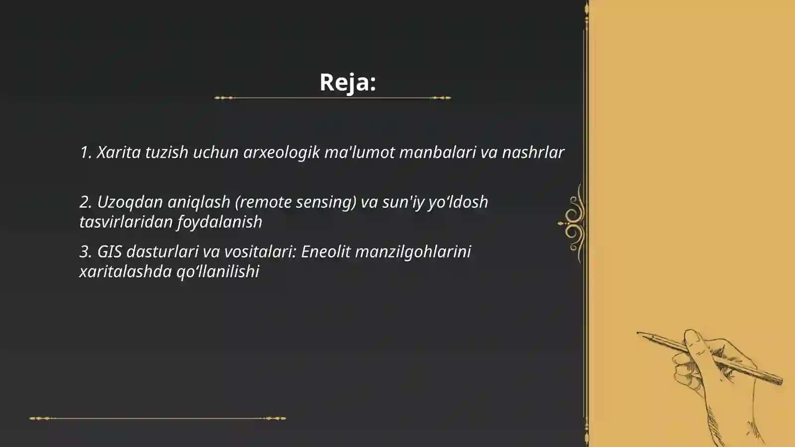 Eneolit davri ibtidoiy manzilgohlari xaritasi 2