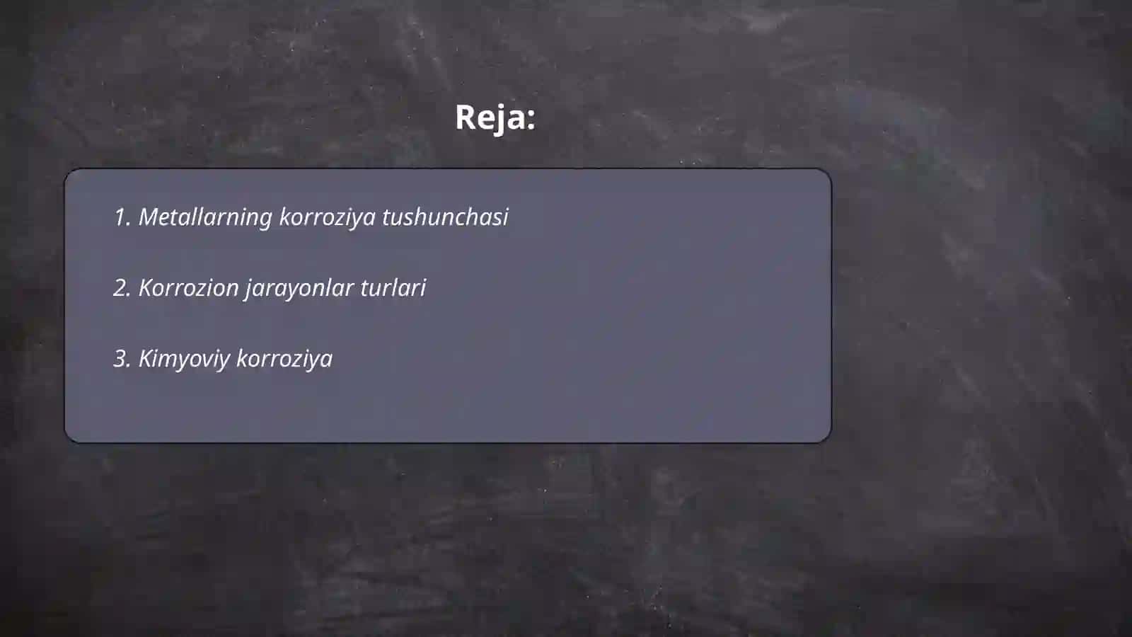 Metallar korroziyasi va unga qarshi kurashish usullari 2