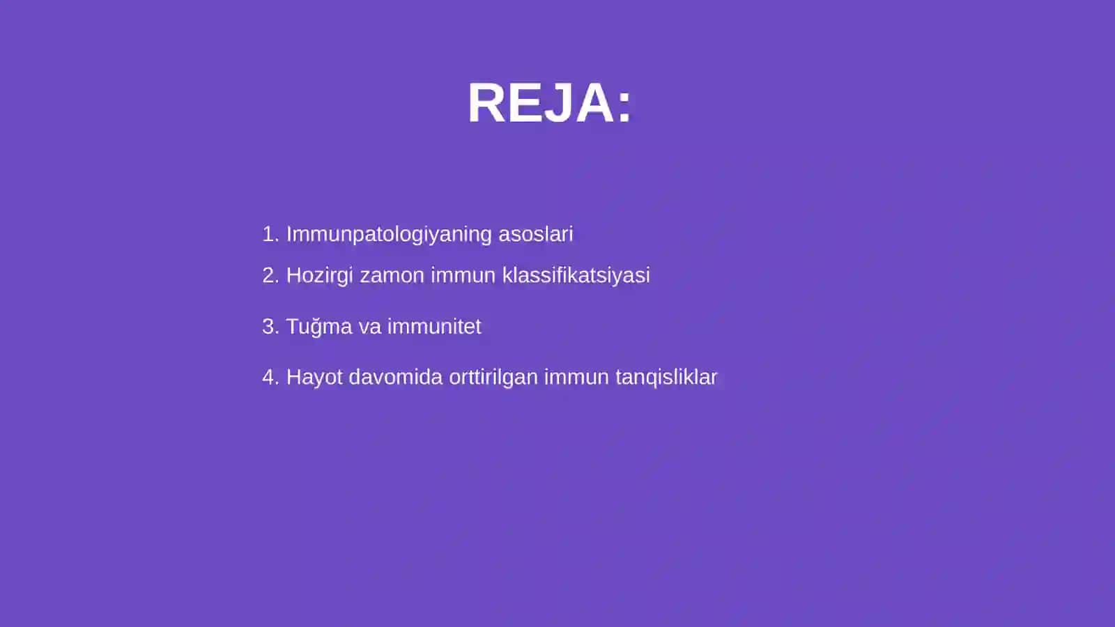 Immunpatologiya, hozirgi zamon klassifikatsiyasi: tuğma va hayot davomida orttirilgan immun tanqisliklar 2