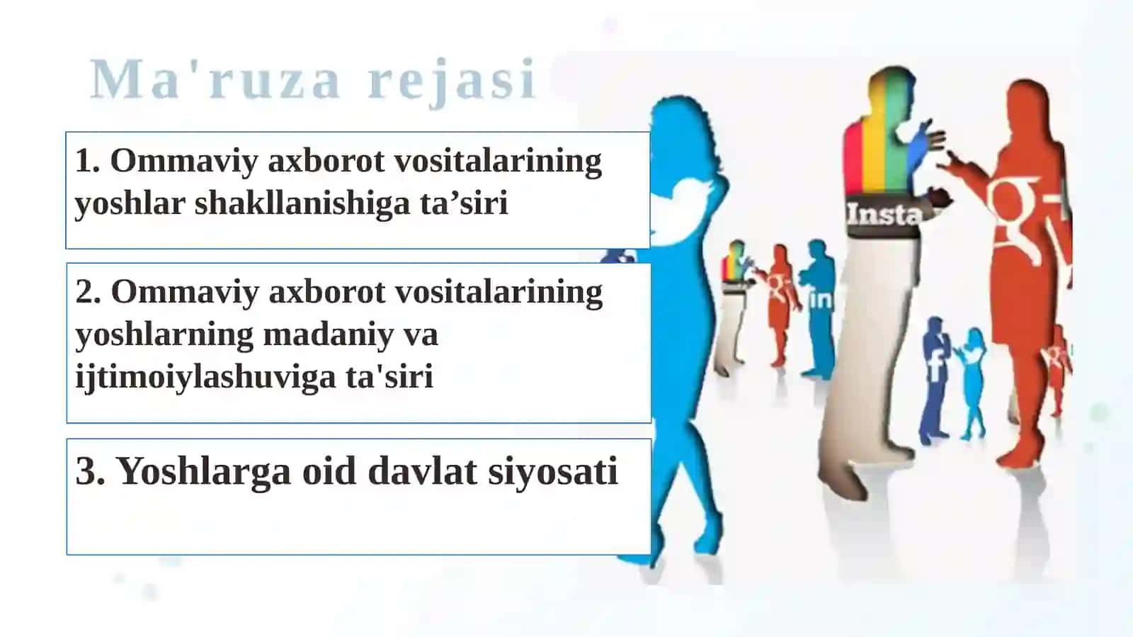 INTELLEKTUAL YOSHLAR VA OAV MADANIYATI: muammolar va yechimlar 2