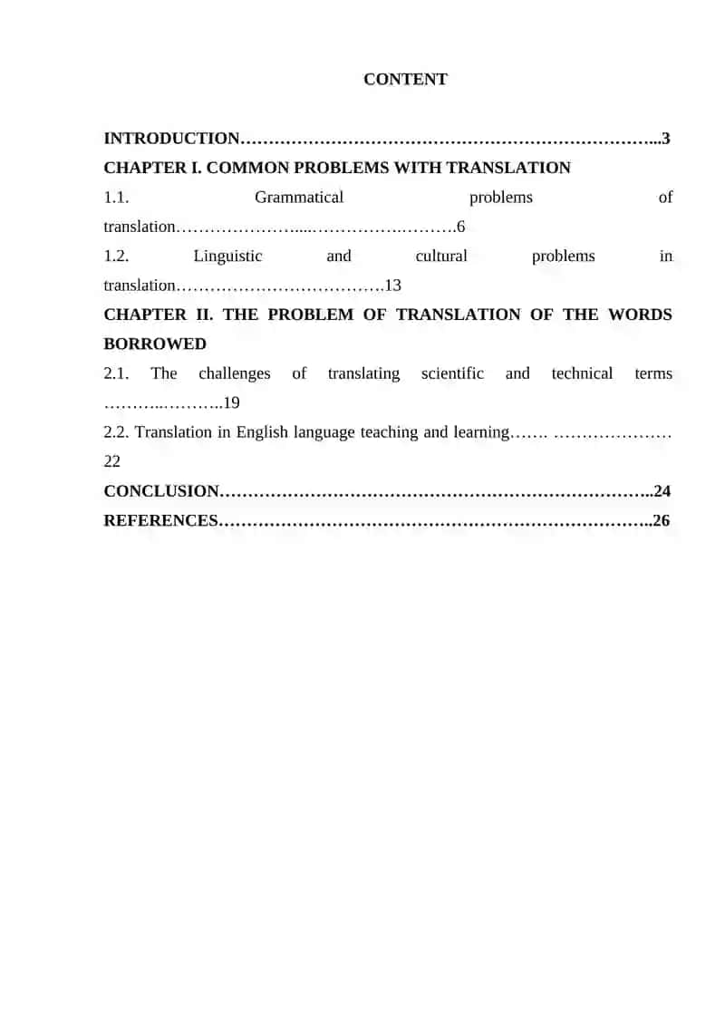 Course Work on "Translation Problems of Linguistic Terms" 2