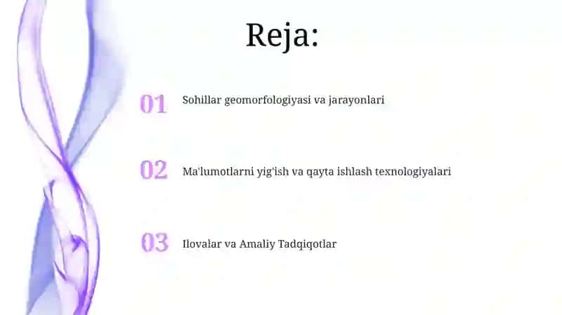 Qirgʻoqlar relefini tahlil qilish 2