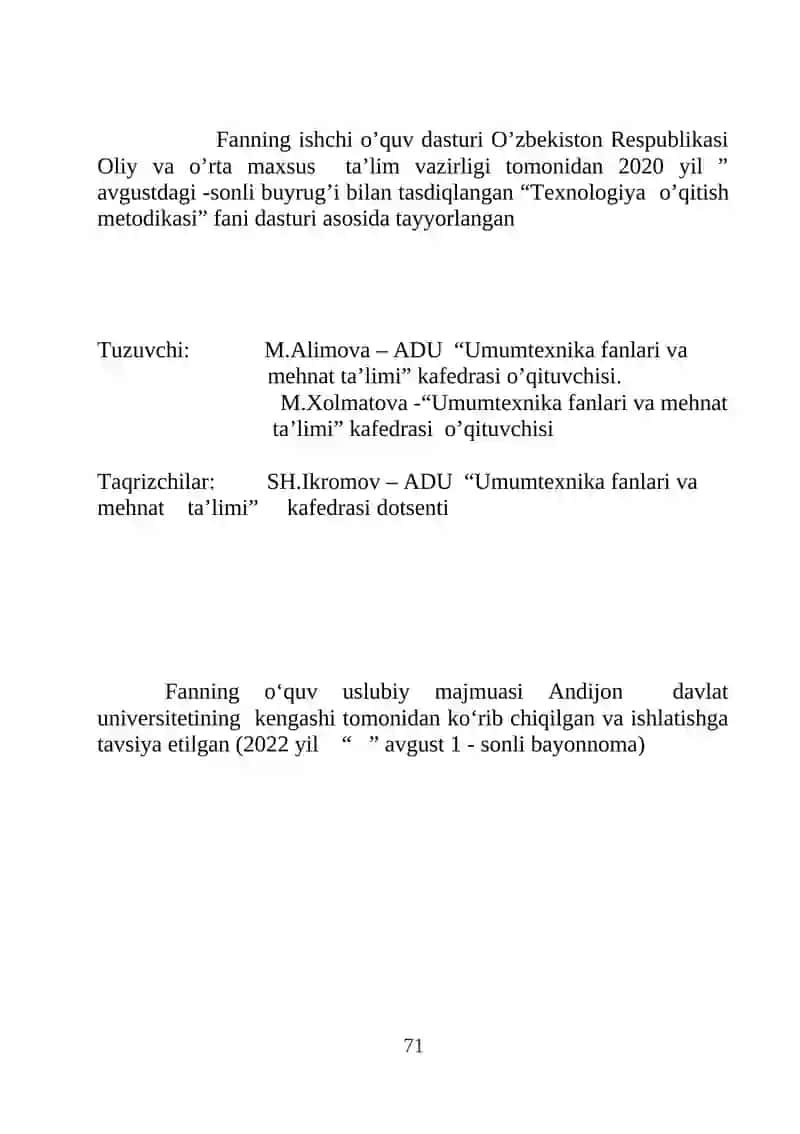 Mustaqil ish topshiriqlari 2